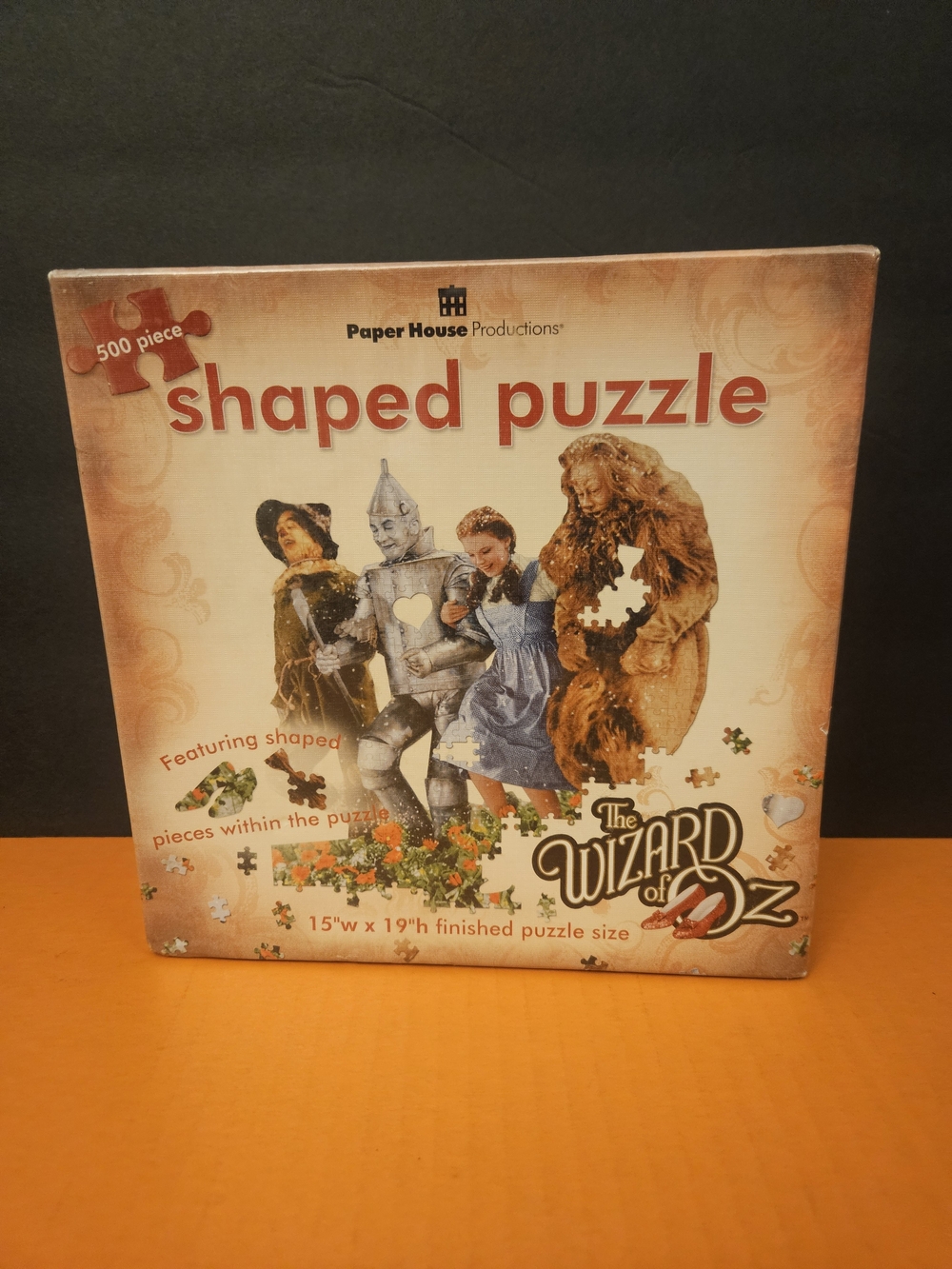 Paper House Productions Wizard of Oz Shaped Puzzle in Cream and Orange